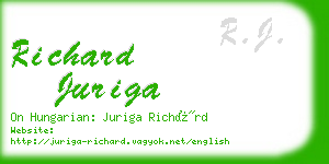 richard juriga business card